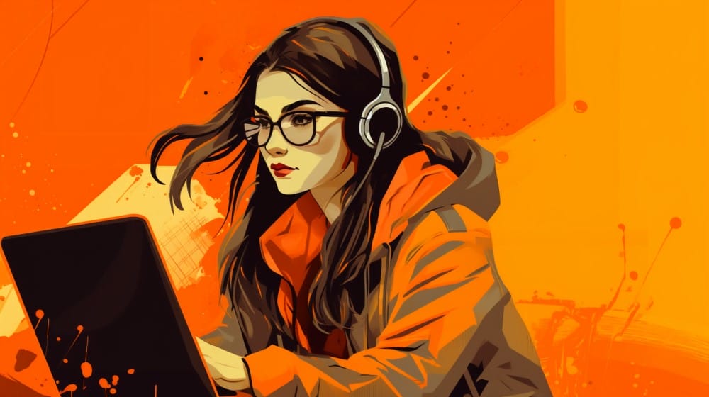 девушка программист