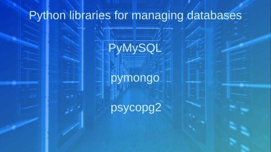 Подключение базы данных к Python