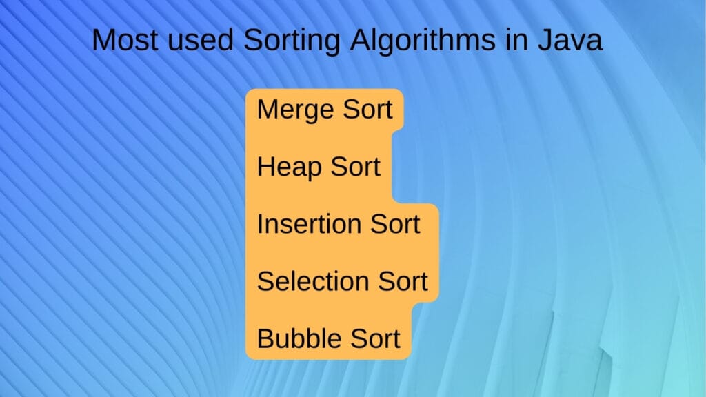 Алгоритмы сортировки Java