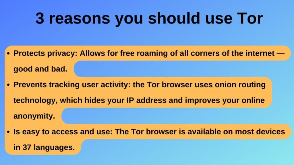 3 reasons you should use Tor