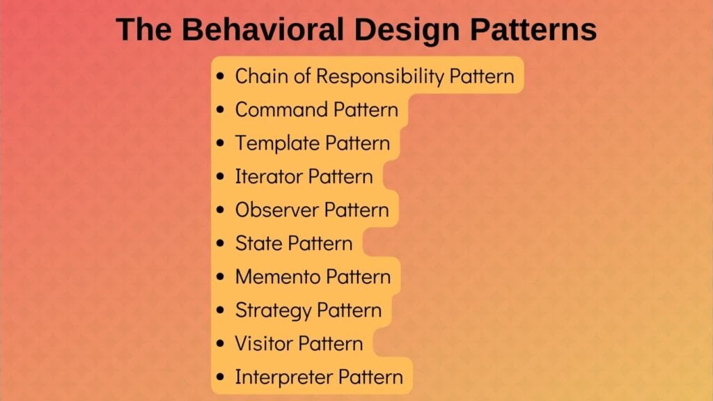 Behavioral Design Patterns