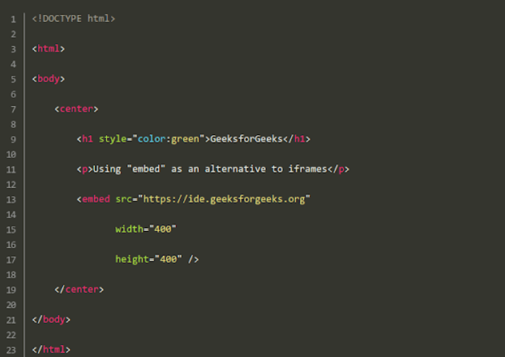 Тег объекта